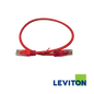 Image of LEVITON Cat6A Shielded Patch Cord | S/FTP (LEVITON Cat6A Shielded Patch Cord SFTP Red)