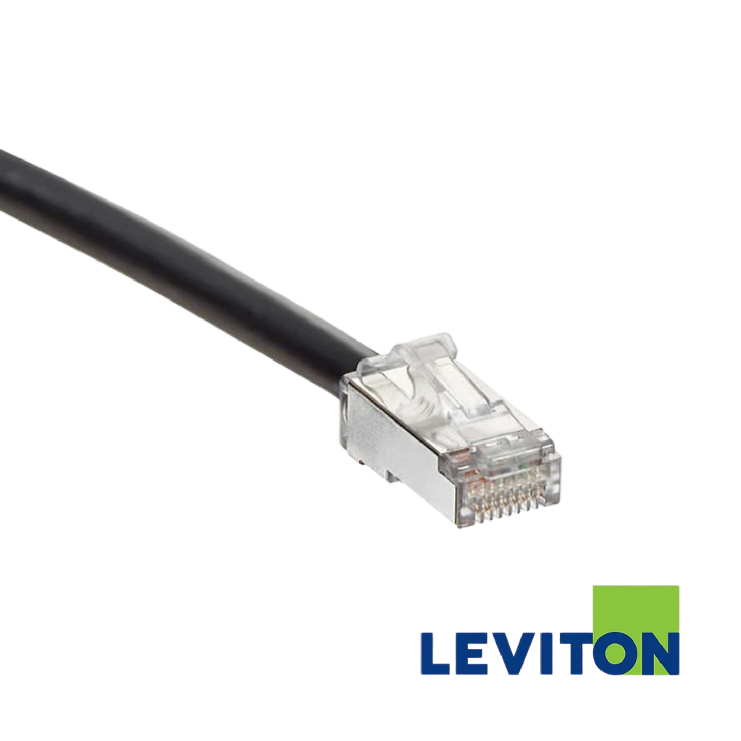 Image of LEVITON Cat6A Universal Stranded Patch Cord (LEVITON Cat6A Universal Stranded Patch Cord Black)