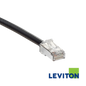Image of LEVITON Cat6A Universal Stranded Patch Cord (LEVITON Cat6A Universal Stranded Patch Cord Black)
