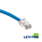 Image of LEVITON Cat6A Universal Stranded Patch Cord (LEVITON Cat6A Universal Stranded Patch Cord Blue)