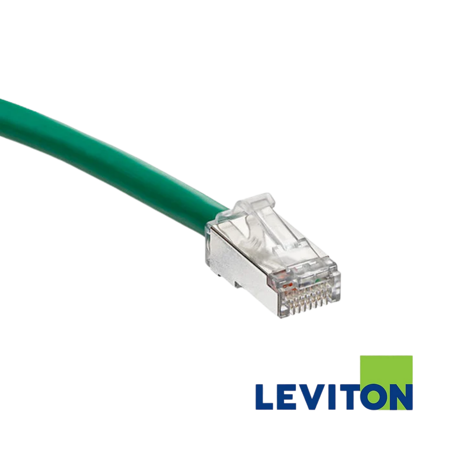 Image of LEVITON Cat6A Universal Stranded Patch Cord (LEVITON Cat6A Universal Stranded Patch Cord Green)