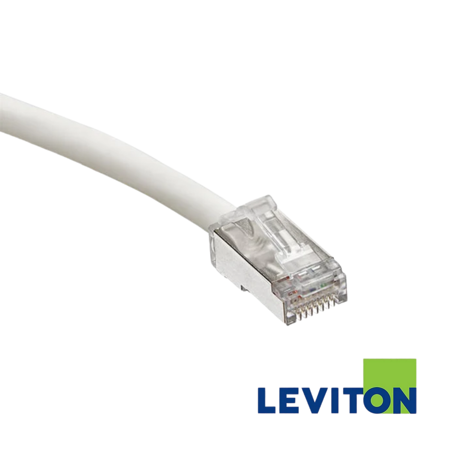 Image of LEVITON Cat6A Universal Stranded Patch Cord (LEVITON Cat6A Universal Stranded Patch Cord Grey)