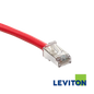 Image of LEVITON Cat6A Universal Stranded Patch Cord (LEVITON Cat6A Universal Stranded Patch Cord Red)