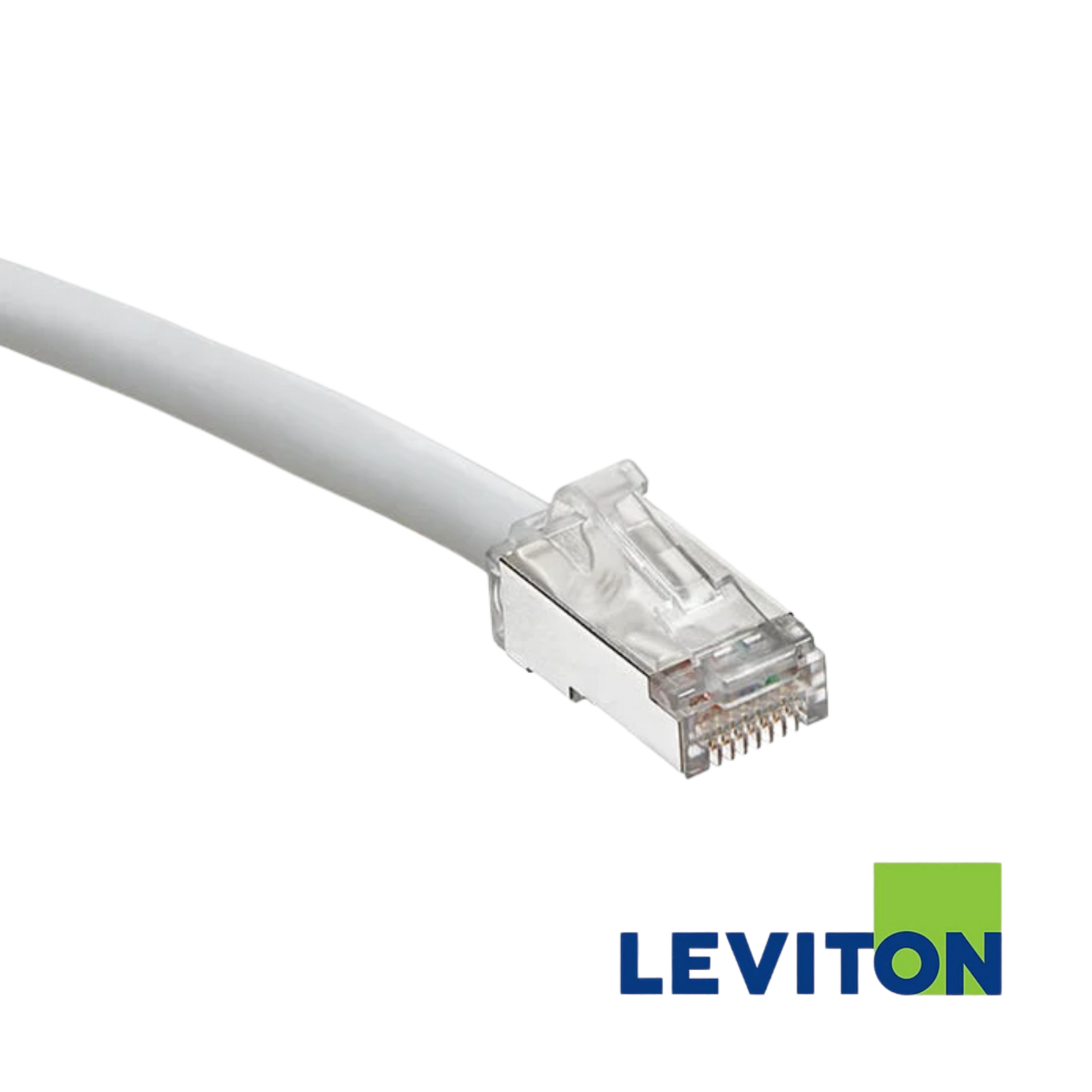 Image of LEVITON Cat6A Universal Stranded Patch Cord (LEVITON Cat6A Universal Stranded Patch Cord White)