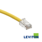 Image of LEVITON Cat6A Universal Stranded Patch Cord (LEVITON Cat6A Universal Stranded Patch Cord Yellow)