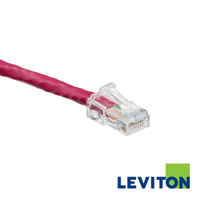 Image of LEVITON Cat6 Unshielded Patch Cord | 0.5m | Selector (LEVITON Cat6 Unshielded Patch Cord Red)