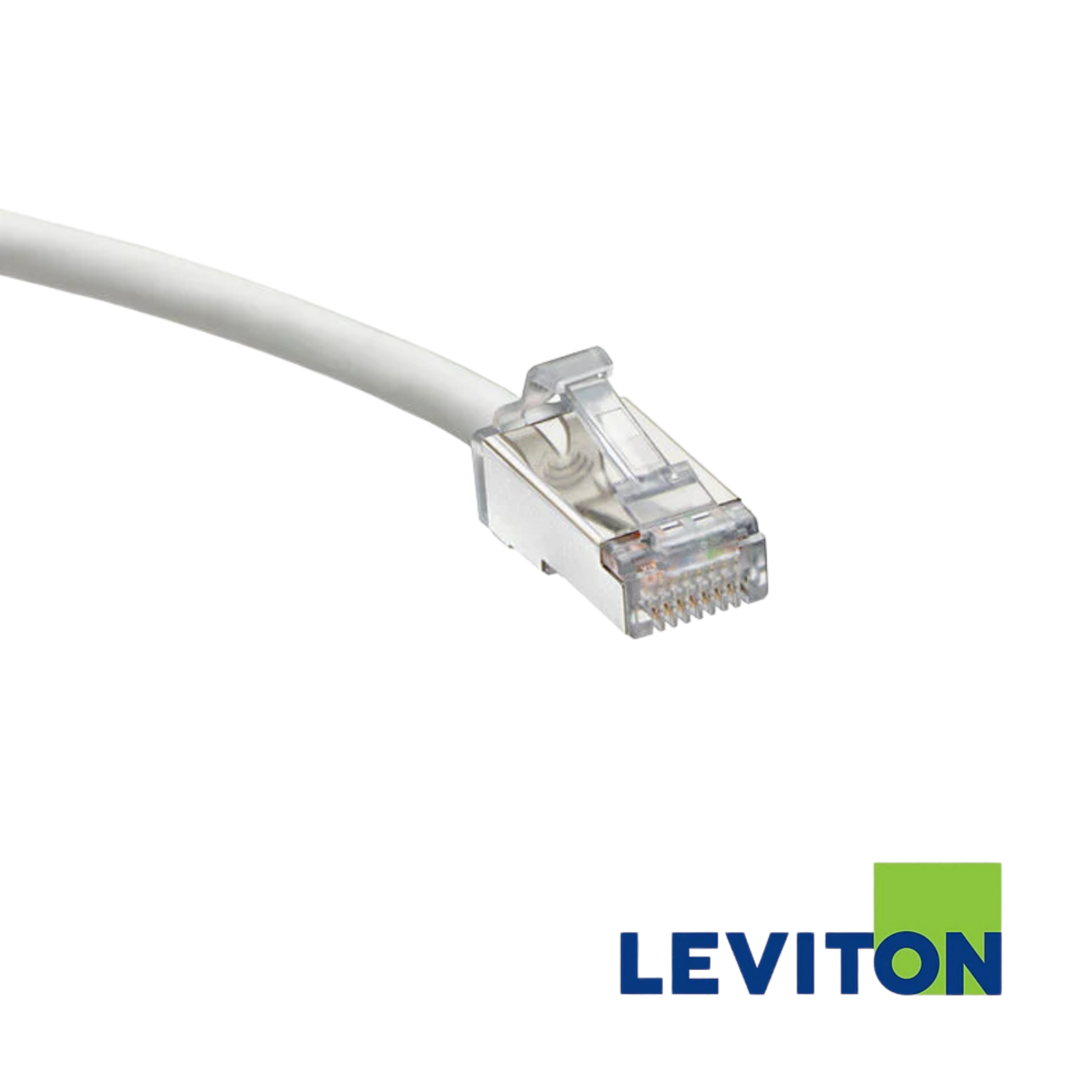 Image of LEVITON Cat 6A U/FTP High-Flex Patch Cord | 0.5m | Selector (LEVITON Cat 6A UFTP High-Flex Patch Cord White)