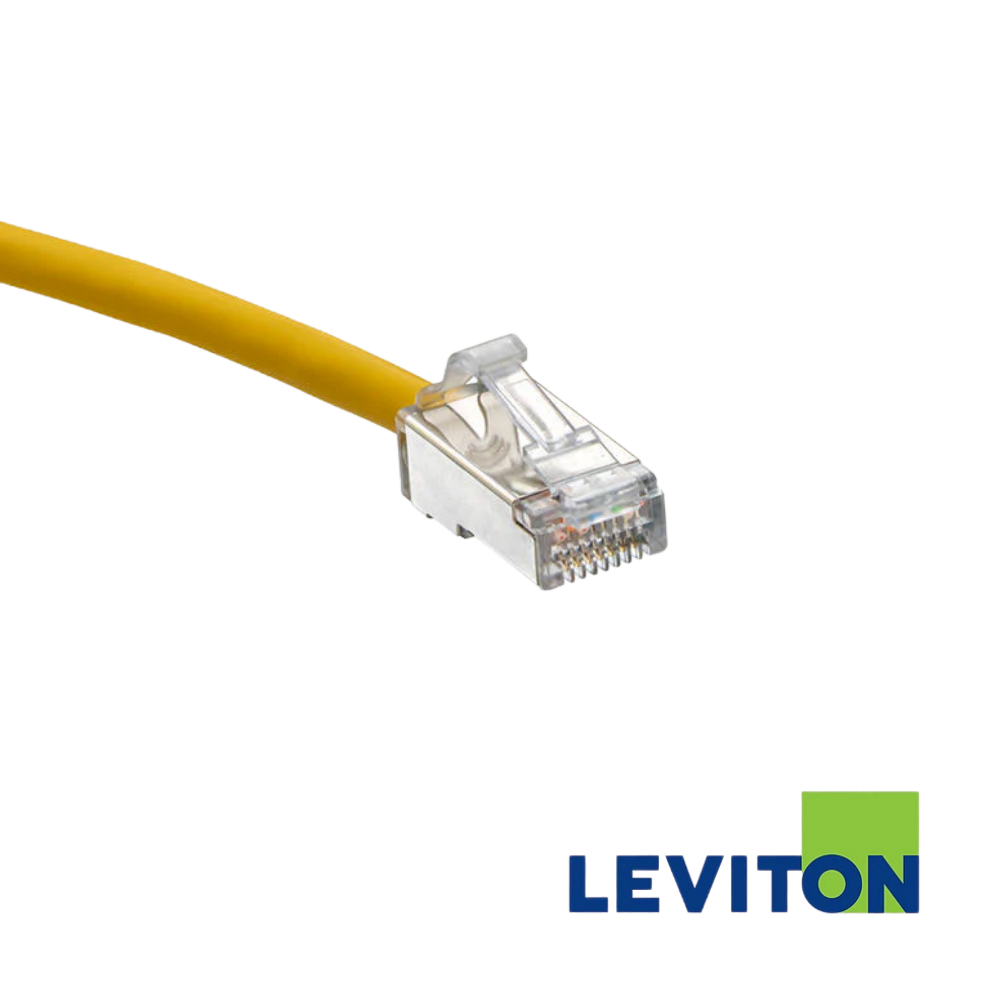 Image of LEVITON Cat 6A U/FTP High-Flex Patch Cord | 0.5m | Selector (LEVITON Cat 6A UFTP High-Flex Patch Cord Yellow)