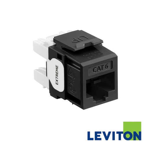LEVITON Extreme Cat6 Quickport Jacks | Unshielded