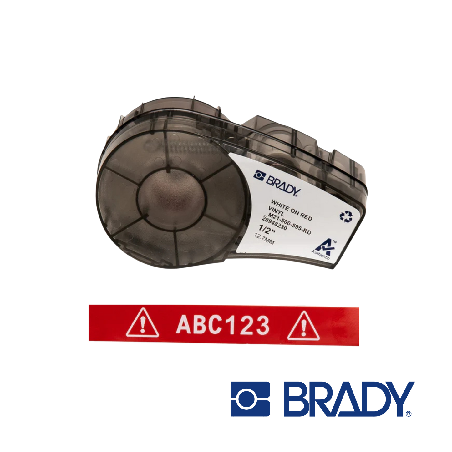 Image of BRADY M211 and M210 Indoor Outdoor Vinyl Labels | 12.70 mm Wide (M21-500-595-RD)