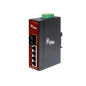 Image of 4 Port 10/100B-TX To 1 Port 100B-FX Singlemode Industrial Media Converter (MC250-4T-1FS)