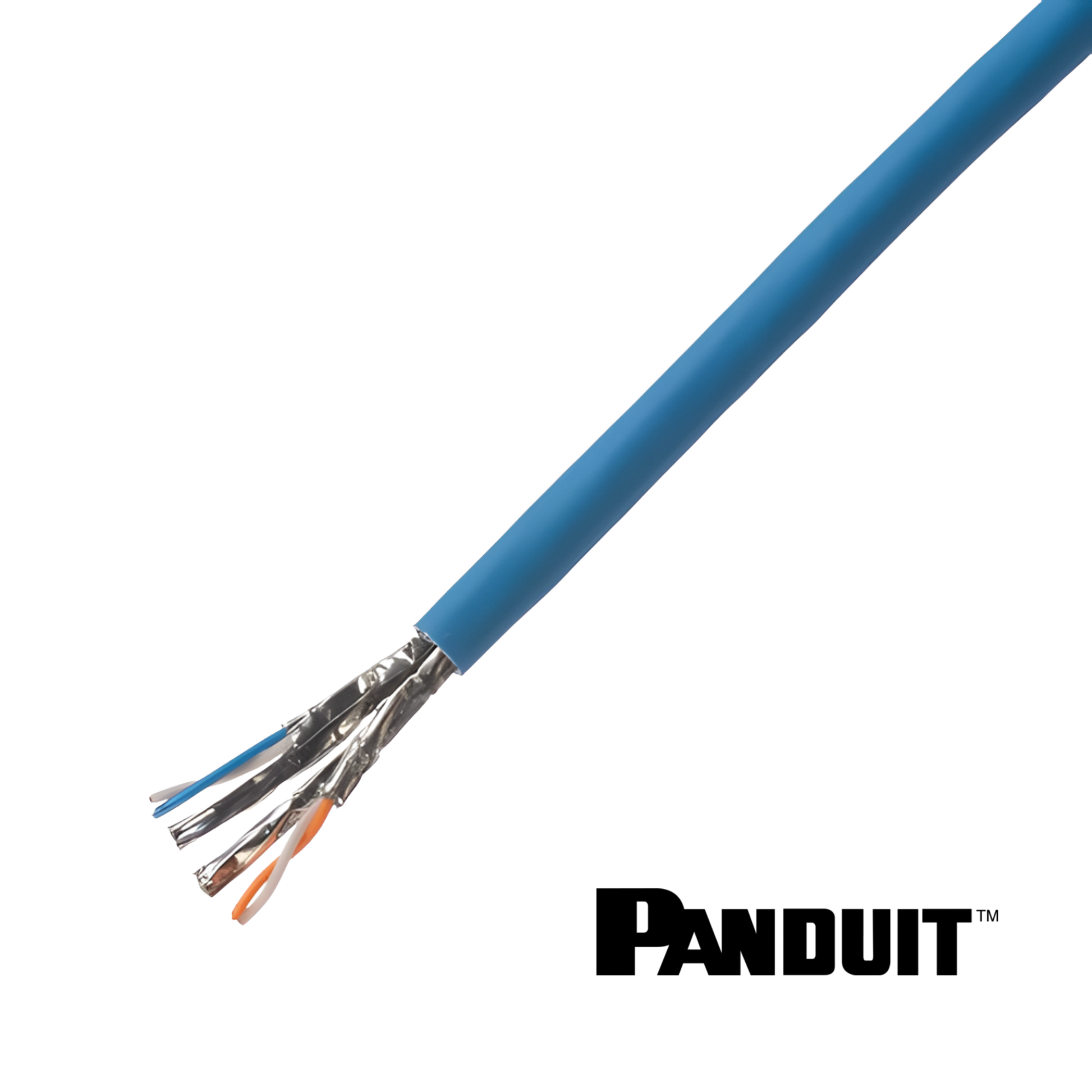 Image of PANDUIT NetKey Cat6A 23 Awg U/UTP Cable | CCA | 305m | Blue (NetKey Cat6A 23 Awg UUTP Cable  CCA   Blue)