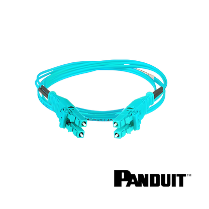 Image of PANDUIT Opti-Core®  Push-Pull OM4 LC Standard IL Duplex Fibre Patch Cord (Opti-Core®  Push-Pull OM4 LC Standard IL Duplex Fibre Patch Cord (1))