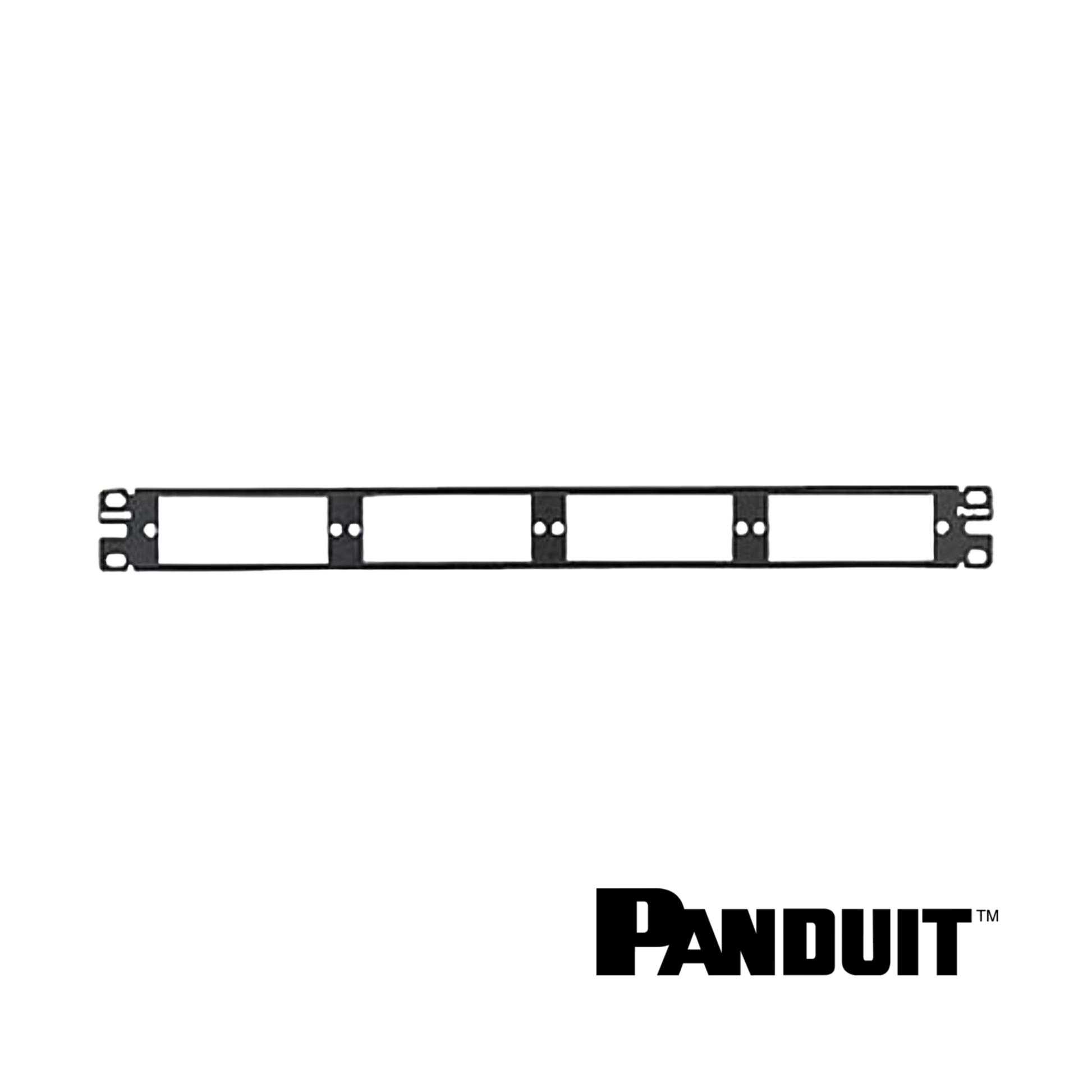 Image of PANDUIT Opticom® Fibre Patch Panel | 1RU | Black (PT-CFAPPBL1)