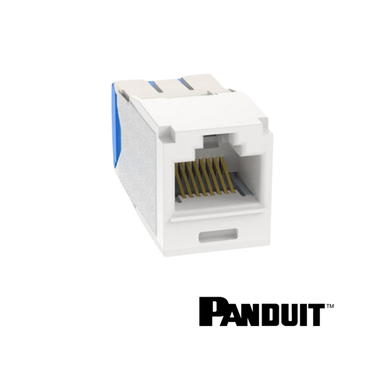 Image of PANDUIT Mini-Com® Cat6a RJ45 Universal TG Module | UTP (PT-CJ6X88TGAW)