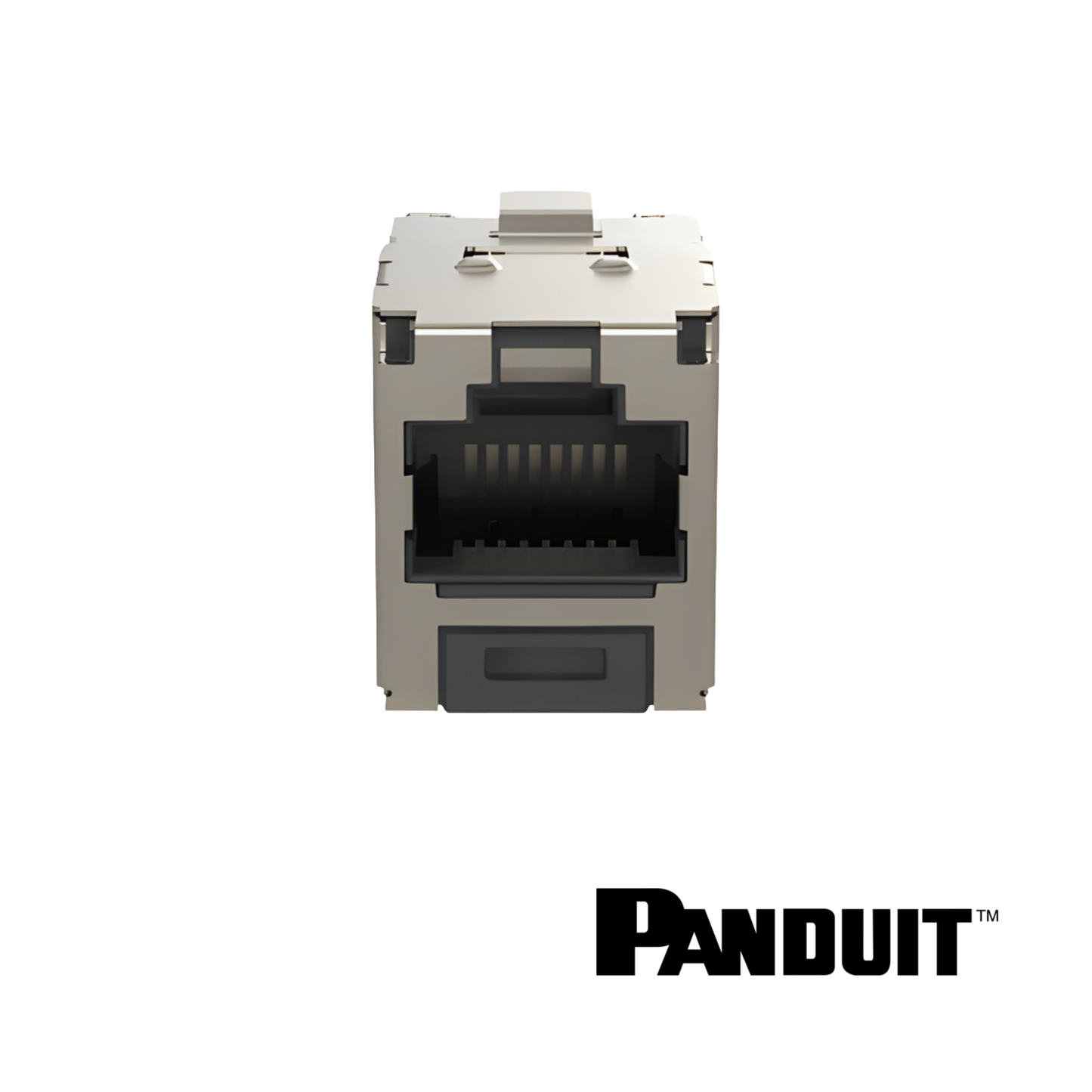 Image of PANDUIT Cat6 RJ45 Universal Module | Shielded | Black (PT-CJS688TGY)