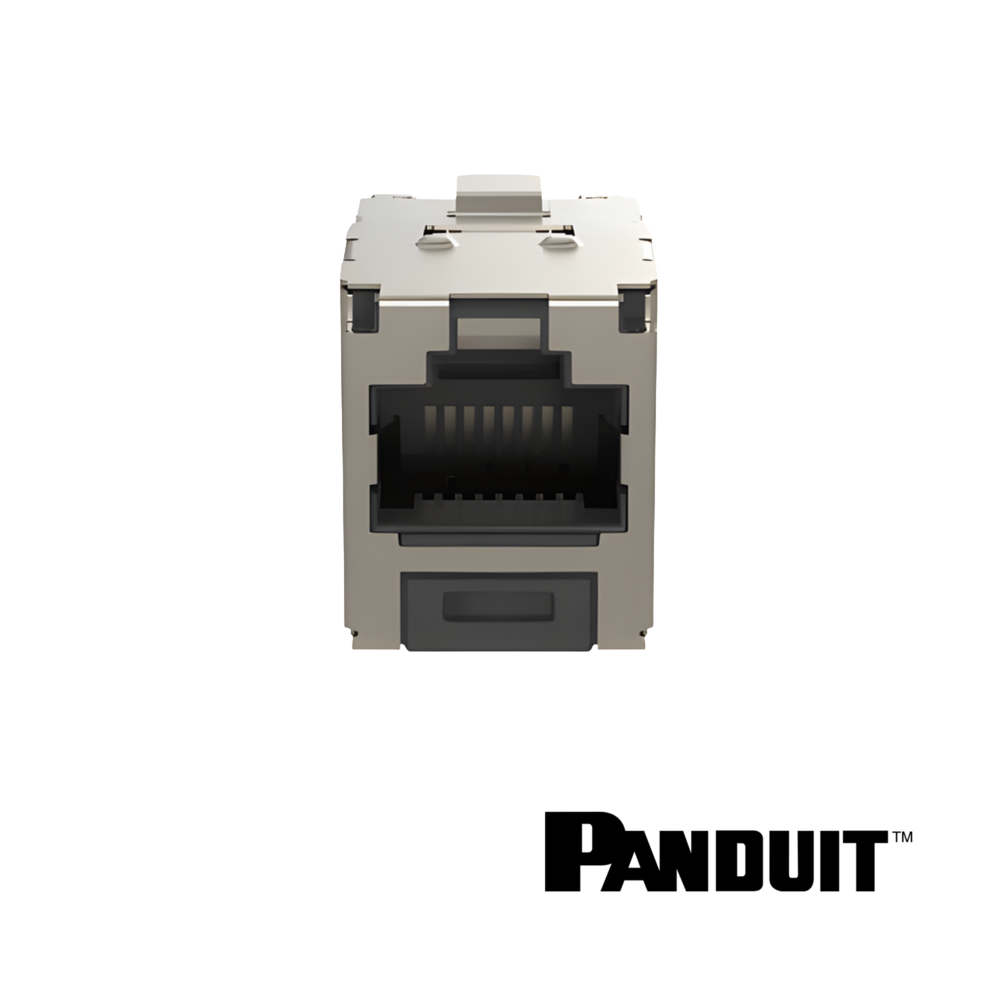 Image of PANDUIT Cat6 RJ45 Universal Module | Shielded | Black (PT-CJS688TGY)