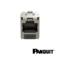 Image of PANDUIT Cat6 RJ45 Universal Module | Shielded | Black (PT-CJS688TGY)