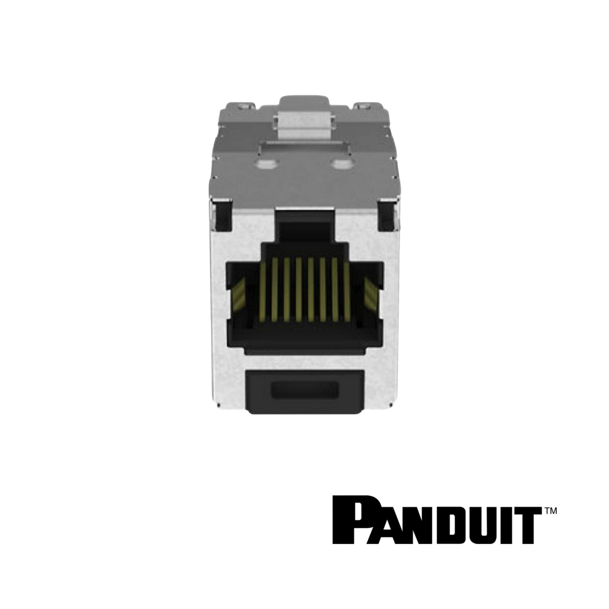 Image of PANDUIT Mini-Com® Cat6a 10Gig Universal Module | Shielded (PT-CJS6X88TGY)