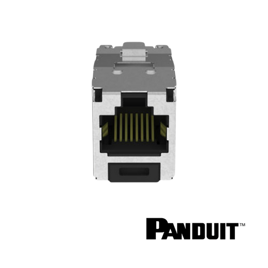 Image of PANDUIT Mini-Com® Cat6a 10Gig Universal Module | Shielded (PT-CJS6X88TGY)