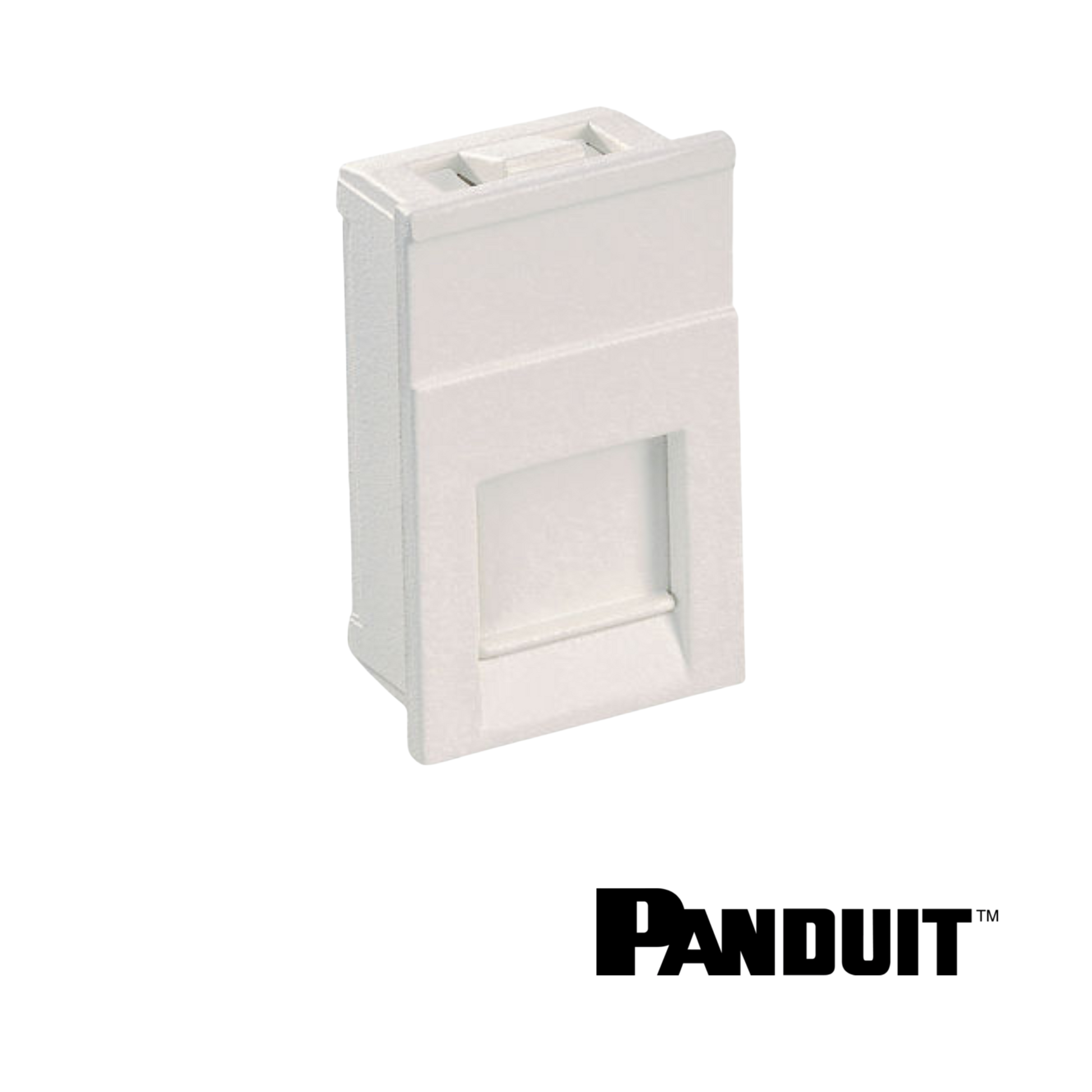 Image of PANDUIT LJU6C Shuttered Module | Arctic White (PT-CM6CSAW-X)