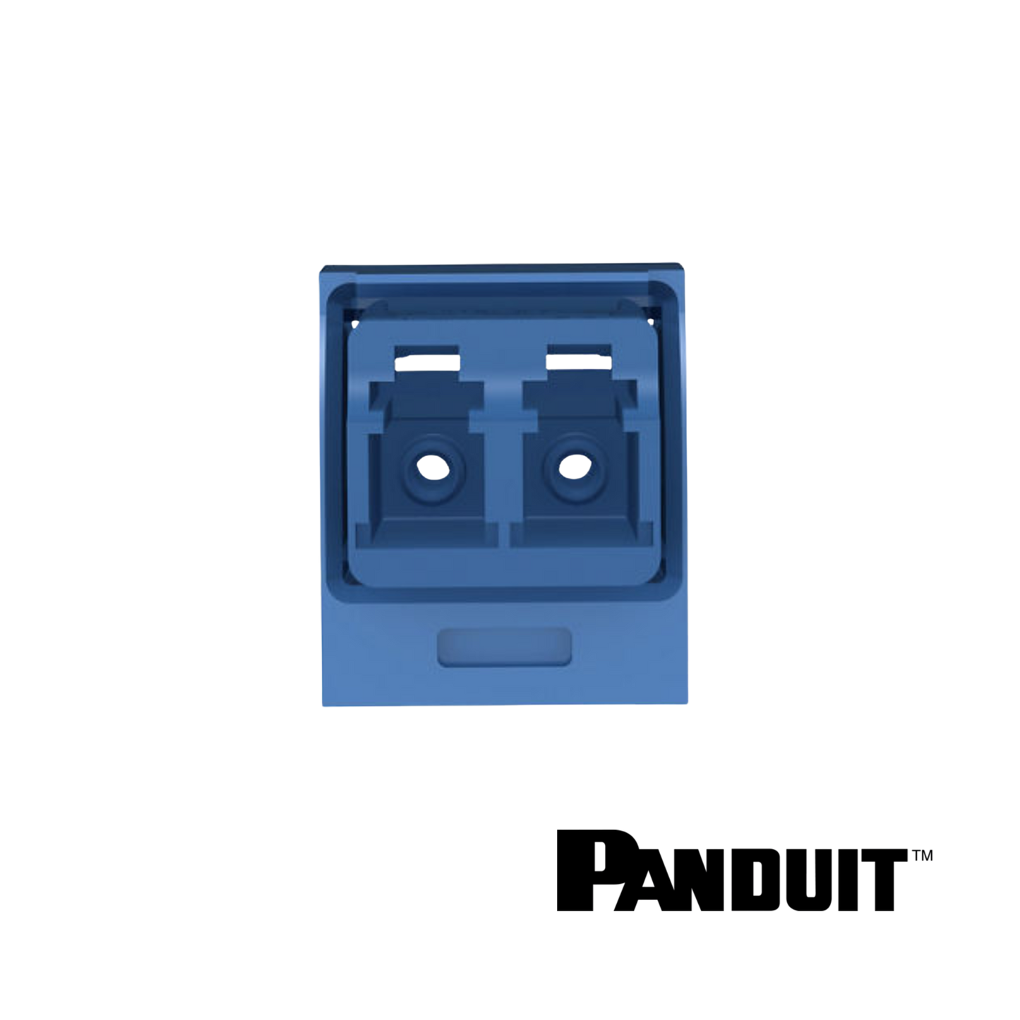 Image of PANDUIT Mini-Com® OS2 LC Duplex Adaptor Module | Singlemode | Selector (PT-CMDSLCZBU)