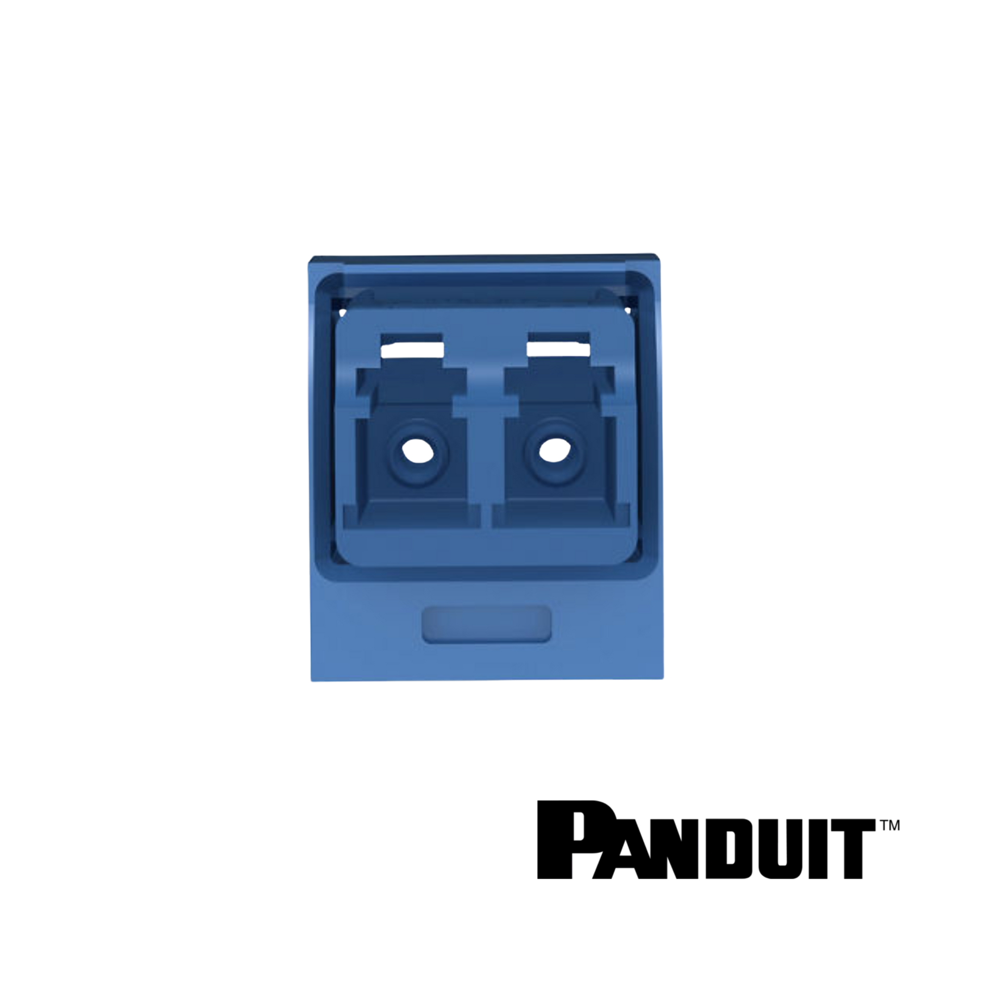 Image of PANDUIT Mini-Com® OS2 LC Duplex Adaptor Module | Singlemode | Selector (PT-CMDSLCZBU)