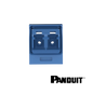 Image of PANDUIT Mini-Com® OS2 LC Duplex Adaptor Module | Singlemode | Selector (PT-CMDSLCZBU)