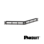 Image of PANDUIT Mini-Com® Modular 24-Port Patch Panel | Angled | Unloaded 1RU (PT-CPA24BLY)
