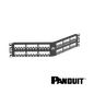 Image of PANDUIT Mini-Com® Modular 48-Port Patch Panel | Angled | Unloaded | 2RU (PT-CPA48BLY)
