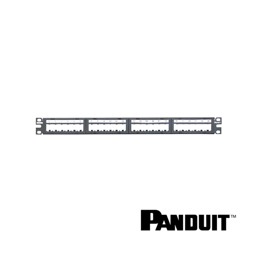 Image of PANDUIT Mini-Com® Modular Unshielded M6 Patch Panel | 1RU | Selector (PT-CPPL24M6BLY)