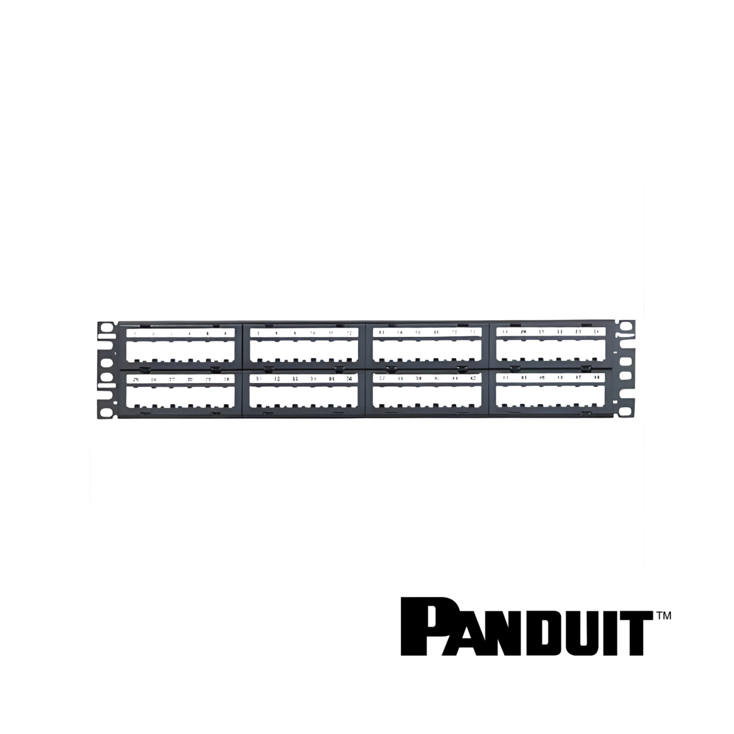 Image of PANDUIT Mini-Com® Modular Unshielded M6 Patch Panel | 1RU | Selector (PT-CPPL48M6BLY)