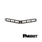 Image of PANDUIT Mini-Com® Modular 24-Port Patch Panel | Unloaded | Angled | 1RU (PT-CPPLA24WBLY)