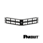 Image of PANDUIT Mini-Com® Modular 48-Port Patch Panel | Unloaded | Angled | 2RU (PT-CPPLA48WBLY)