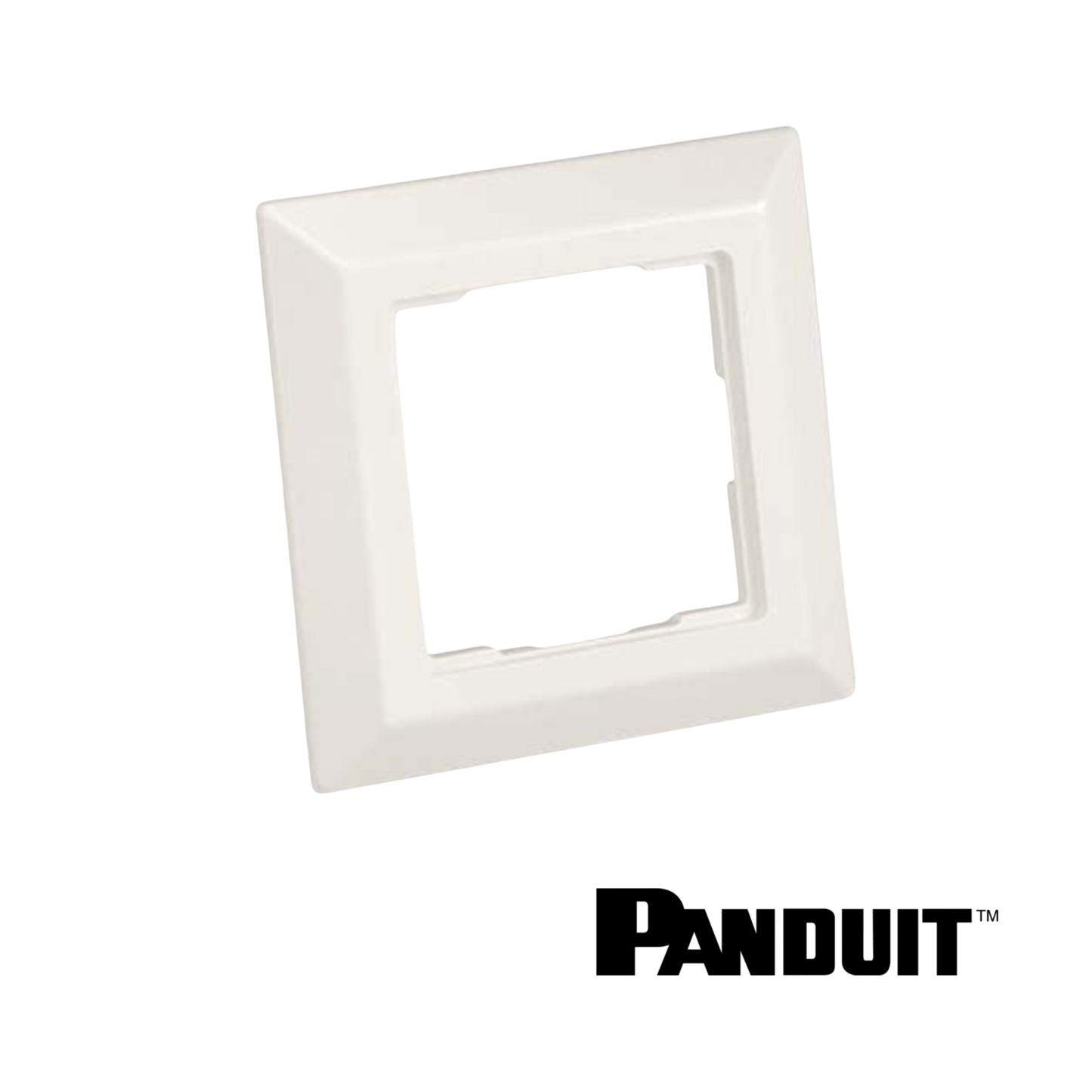 Image of PANDUIT Faceplate Frame | 80mm x 80mm | White (PT-FCFPAW)