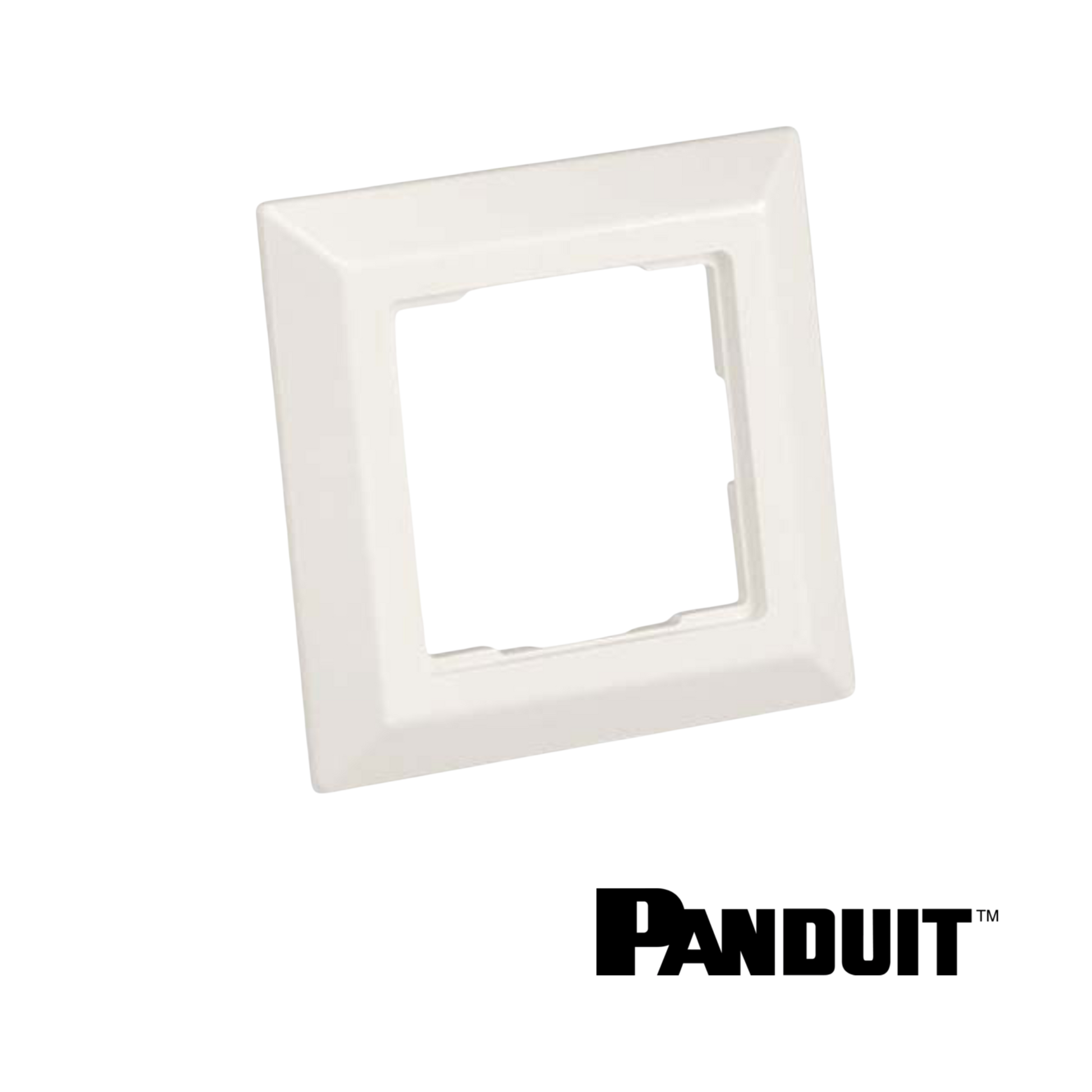 Image of PANDUIT Faceplate Frame | 80mm x 80mm | White (PT-FCFPAW)