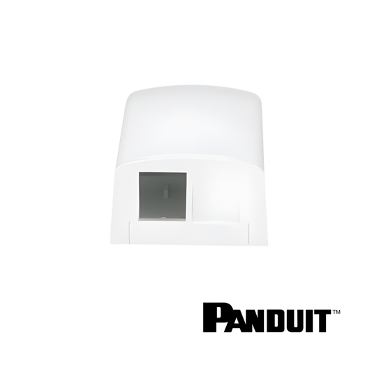 Image of PANDUIT NetKey 2-Port Surface Mount Box (PT-NK2BXWH-A)