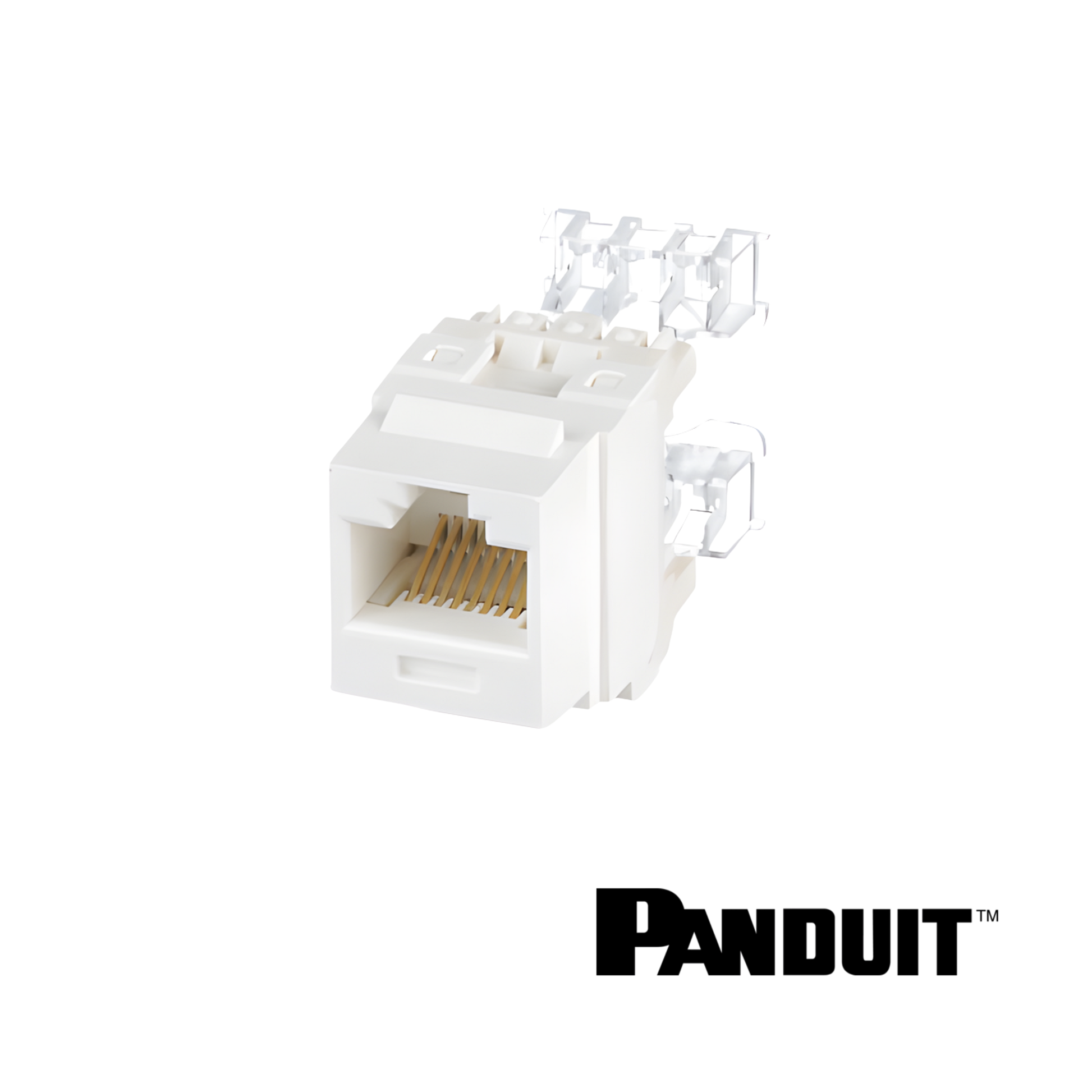 Image of PANDUIT NetKey Cat6 Keystone Punchdown Jack Module (PT-NK688MAW)