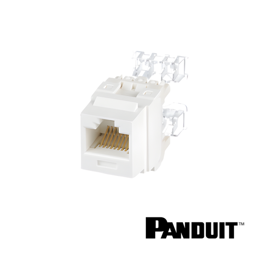 Image of PANDUIT NetKey Cat6 Keystone Punchdown Jack Module (PT-NK688MAW)