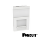 Image of PANDUIT NetKey LJU6C Shuttered Adaptor 25.4mm X 32mm | White (PT-NK6CSAW-X)