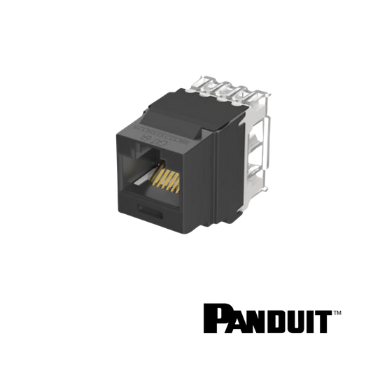 Image of PANDUIT NetKey Cat6A Keystone Punchdown Jack Module (PT-NK6X88MBL)