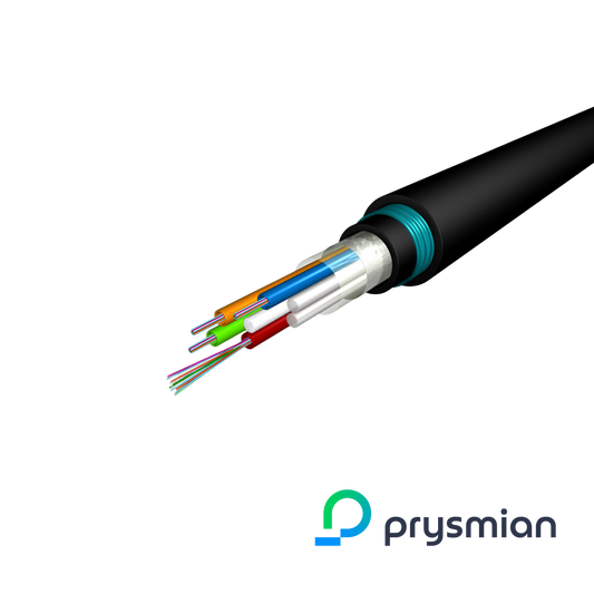 Image of Prysmian OM3 Loose Tube Cable, B2ca Rated, Black