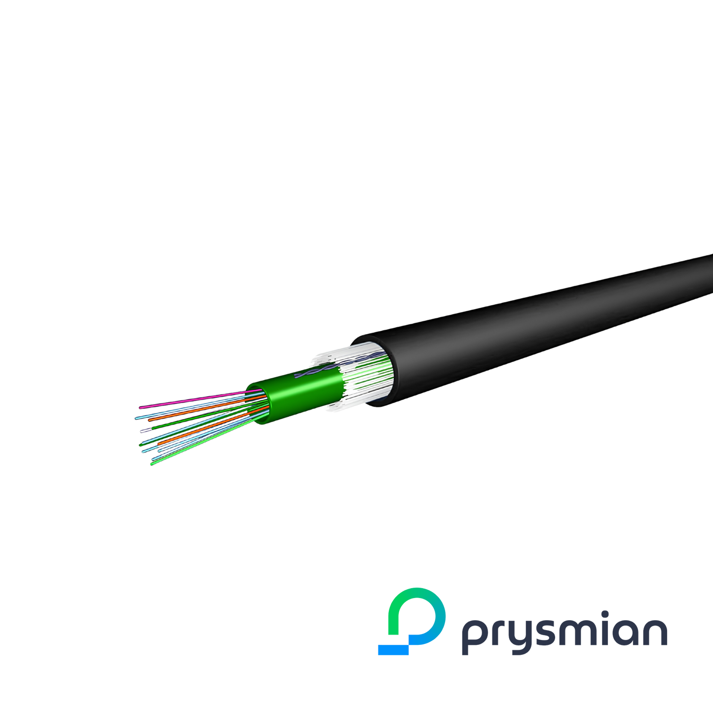 Image of Prysmian Singlemode OS2 G657a1 Loose Tube Cable, LSZH, Eca, Ext