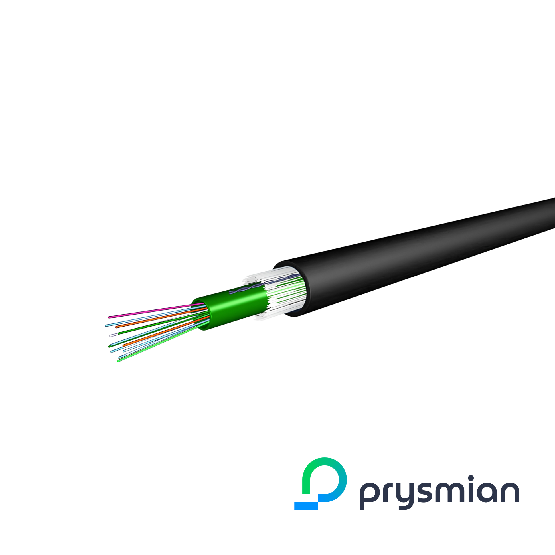 Image of Prysmian Singlemode OS2 G657a1 Loose Tube Cable, LSZH, Eca, Ext