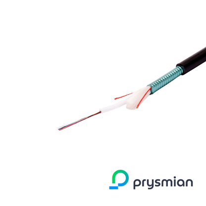 Image of Prysmian Singlemode OS2 G657a1 Loose Tube Fibre Cable CST Armour LSZH, Eca, Ext