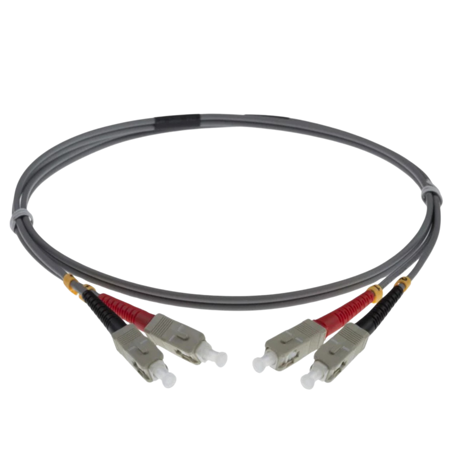 Image of OM1 LC Fibre Optic Patch Lead | Grey (SC-SC OM1 FIBRE OPTIC PATCH CORD GREY)