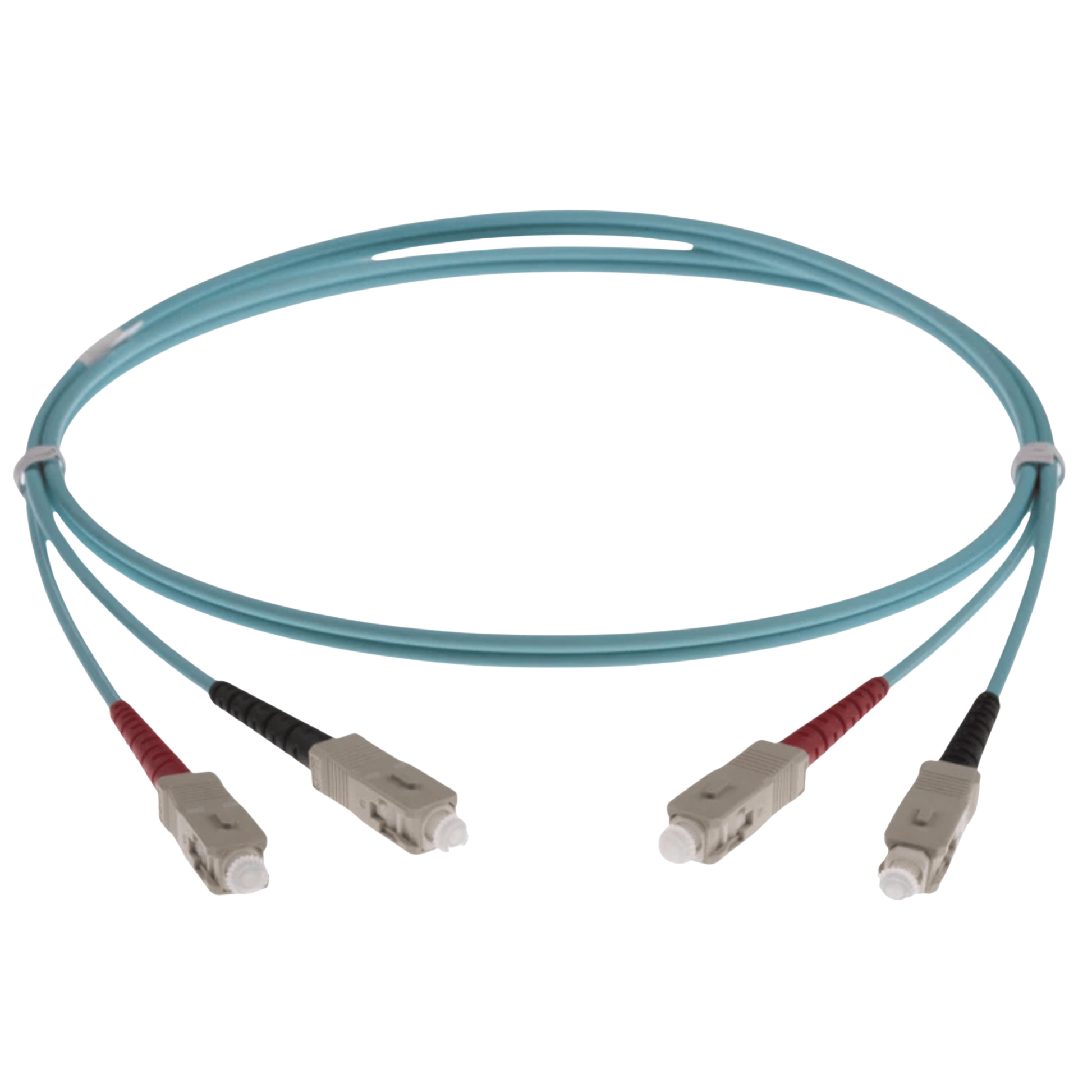 Image of NENCO OM3 Fibre Optic Patch Lead | Selector | Aqua (SC-SC OM3 FIBRE OPTIC PATCH CORD AQUA)