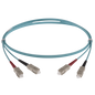 Image of OM3 Fibre Optic Patch Lead | Aqua (SC-SC OM3 FIBRE OPTIC PATCH CORD AQUA)