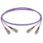 Image of OM4 DUPLEX FIBRE OPTIC PATCH CORD | Heather/Violet (SC-SC OM4 DUPLEX FIBRE OPTIC PATCH CORD HEATHER VIOLET)