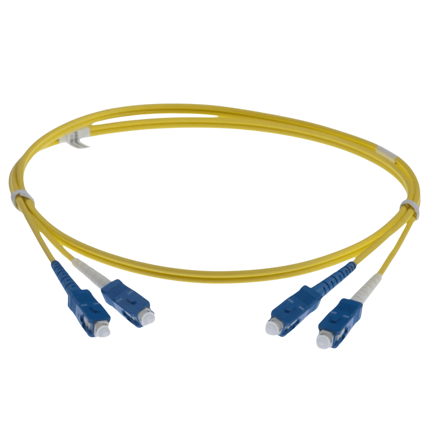 Image of NENCO OS2 LC Fibre Optic Patch Lead | Selector (SC-SC OS2 FIBRE OPTIC PATCH CORD YELLOW)